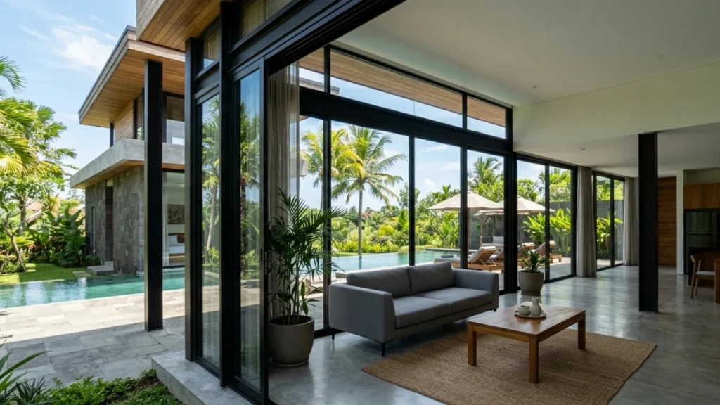 kaca film untuk mengurangi panas matahari pada bangunan