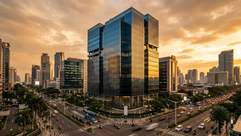bca singkatan dari bank central asia — gedung perkantoran modern kawasan bisnis Jakarta