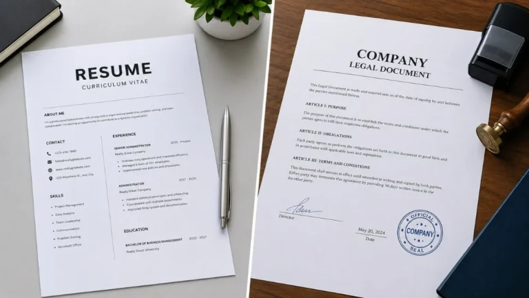 cv adalah singkatan dari curriculum vitae dan commanditaire vennootschap — dokumen lamaran dan akta usaha